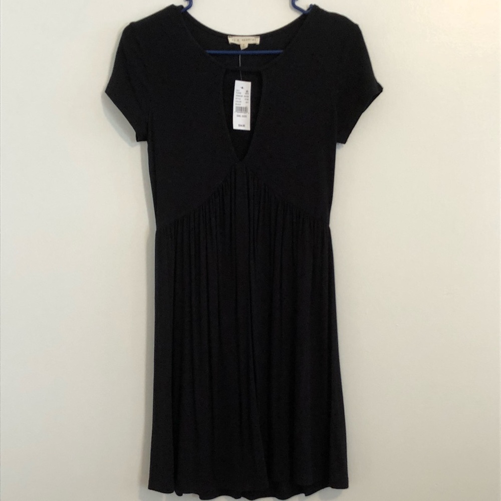 Little black plunge dress